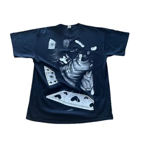 Vintage Y2K Gambit Big Print Graphic Marvel Black T-shirt Sz XL Mad Engine X-Men - Picture 1 of 8