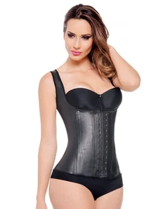 Ann Michell Fajas Reductoras Colombianas Latex 2027 Thermal Vest 2 Hooks - Picture 1 of 5