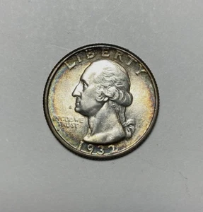 Washington Quarter 1932 AU++ o mejor toque de color - Imagen 1 de 4