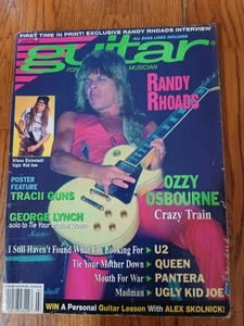 Guitar Magazine July 1992 Randy Rhoads Queen Pantera Ozzy Ugly Kid Joe U2 Lynch. - Foto 1 di 2