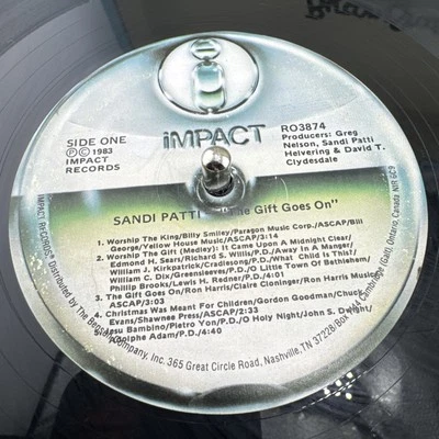 Sandi Patti's album "The Gift Goes On," released in 1983 by Impact Records VG++ - Image 1 of 2