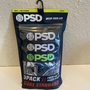 psd mens underwear medium 3 pack Hotshot Money Guap Black Grey Boxer Briefs New - Picture 1 of 6