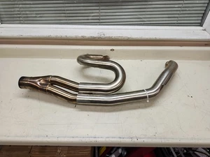 17-Up Tab Performance Harley Touring Models Exhaust Header Muffler For Bam Stick - Foto 1 di 11