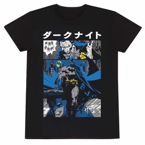 Officially Licenced DC Comics Batman Manga Cover T-Shirt Black - Afbeelding 1 van 2