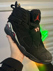 Nike Air Jordan 8 Retro Playoffs 305381-061 Nero Rosso Taglia 11.5 OG 2013 - Foto 1 di 10