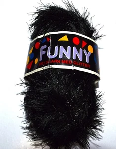 Funny Pelssarn Med Glitter 50g 76m 100% Poliéster Negro - Imagen 1 de 2