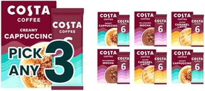 Eine von jeder Geschmacksrichtung ausgewählt aus einer Auswahl von 3 x Costa Kaffeebeuteln - Bild 1 von 4