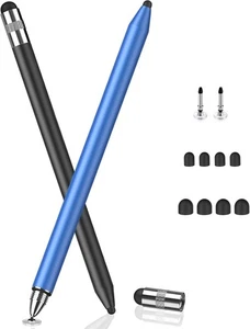 MEKO 3 in 1 Stylus Pens for Touch Screens, High Sensitivity & Black/Blue  - Picture 1 of 6