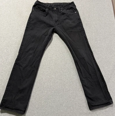 Buffalo David Bitton Six-X Jeans Mens 32x30 Black Denim Slim Straight Stretch - Image 1 of 4
