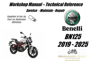 Benelli BN125 BN 125  Service Repair Workshop Manual USB  2019- 2025 - Picture 1 of 11