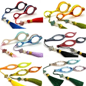 2 Pcs Fancy Portable Folding Handheld Reading Glasses Reader Lightweight Pendant - Picture 1 of 10