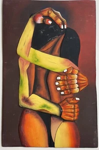 Oswaldo Guayasamin “In the Style Of” Relief Tile Art - Picture 1 of 8