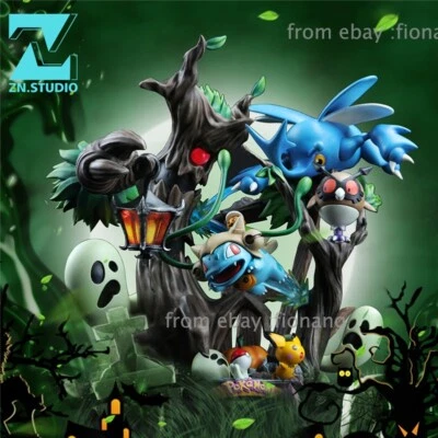 ZN Bulbasaur Seed  Halloween Scene Limited Edition Handmade GK - Image 1 of 4
