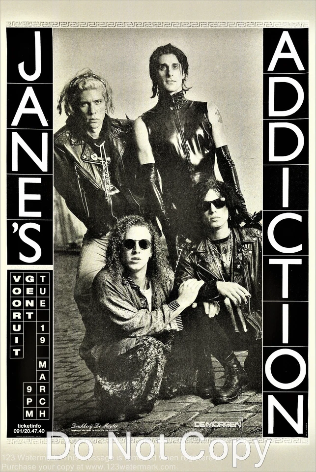 Jane's Addiction concert Poster Show 12"x18" - Image 1 of 1