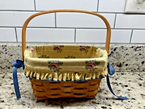 Vintage 1998 Edition Longaberger Dresden Tour Basket II/ Cloth Liner & Protector - Picture 1 of 8