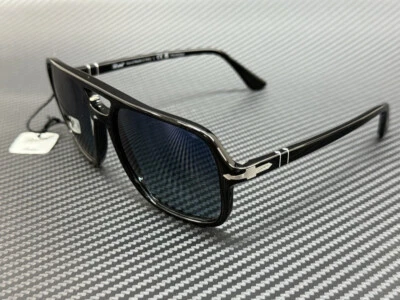 PERSOL PO3328S 95 S3 Black Blue Gradient Polarized Men's 58 mm Sunglasses - Image 1 of 4