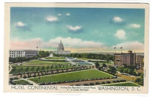 Postal de colección - Hotel Continental, Washington, D.C. - Imagen 1 de 2