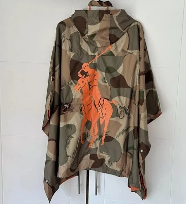 Polo Ralph Lauren Women’s Big Pony Camo Rain Coat Poncho. BNWT. RRP $498. - Image 1 of 4