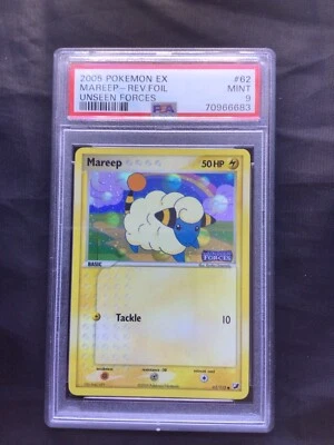 Pokemon Cards: EX Unseen Forces Reverse Holo: Mareep 62/115 PSA 9 - Image 1 of 4