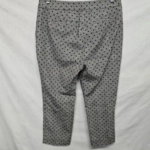 Boden Pants US Size 6 Womens Gray Polka Dot Plaid checked Wool Blend - Picture 1 of 3