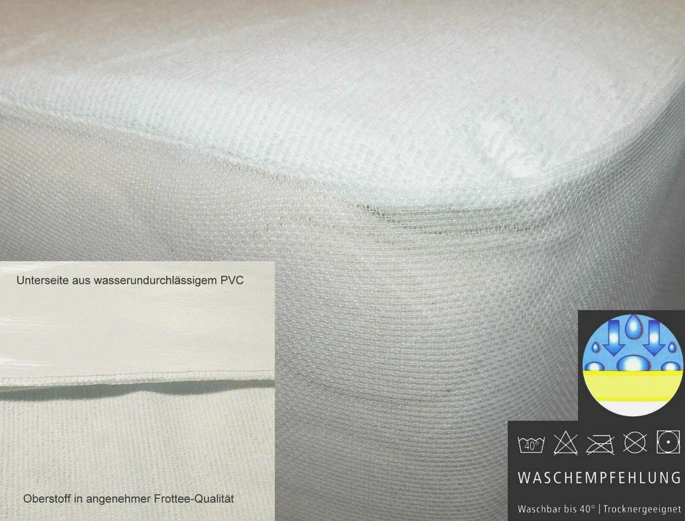 HEIMTEXLAND Matratzenauflage Matratzenschoner wasserdicht Inkontinenz Comfort Schutz Typ310