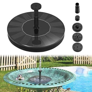 Springbrunnen Solar Zierbrunnen Teichpumpe Solarpumpe Brunnen Gartenteich 1.4W - Bild 1 von 12