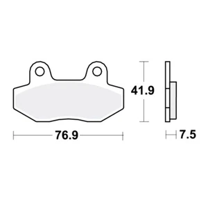 TRW SV Bremsbeläge passend vorn für AJS JS 125 C Eco Custom  Bj. 2011-2015 - Bild 1 von 1