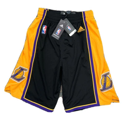 New 2014 Small Vintage Adidas HOLLYWOOD NIGHTS Los Angeles Lakers Black Shorts - Image 1 of 4