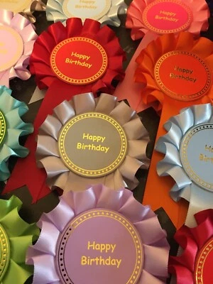 10 X 1 Nivel Mini Rosetas de Cumpleaños Feliz *ENVÍO GRATUITO* Foto 1 de 4