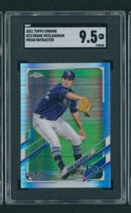 2021 Topps Chrome Shane McClanahan ROOKIE RC PRISM REFRACTOR #23 SGC 9.5 MT+ - Picture 1 of 2