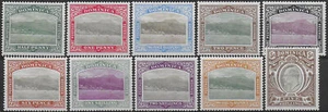 1903-07 Dominica Edward VII 10v. MH SG Nr. 27/36 - Bild 1 von 1