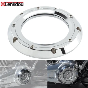 Chrome Clear Derby Clutch Cover For Harley Road Glide Street Glide FLH 2016-2023 - Picture 1 of 7