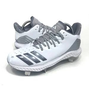 Adidas White Metallic Silver Bounce Icon Metal Softball Cleats Women's Size 7.5 - Bild 1 von 12