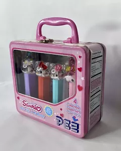 BRAND NEW Hello Kitty Pez Dispenser Collectable Mini Tin Lunch Box 2006 - Picture 1 of 6