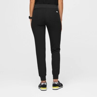 Figs Women Zamora High Wasted Joggers Black Color (multiple sizes available) - Image 1 of 2