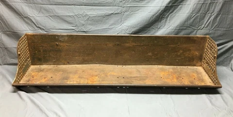 VTG 52" Industrial Metal Cast Iron LEESONA Shelf Shop Bin Old Steampunk 581-22B Cover