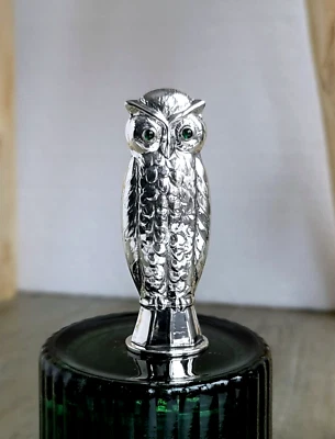 wunderschöne alte 830 Silber Petschaft Siegel Stempel / Eule Owl - von 1924 - Bild 1 von 4