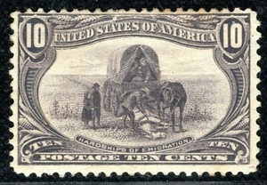 USA Stamp Scott.10c Trans-Mississippi WAGON HORSES (1898) Mint MM c$150 LIME170 - Picture 1 of 6
