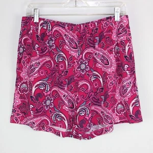 Liz Claiborne Pajama Sleep Shorts Pink Women Size Large Lounge Sleepwear Pockets - Picture 1 of 6