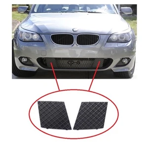 BMW 5 E60 E61 2003-2010 M SPORT FRONT BUMPER LOWER LEFT + RIGHT MESH GRILL TRIM - Bild 1 von 3