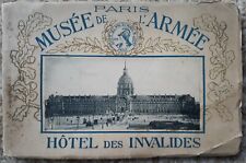 Antique Booklet French B&W Pictures Musee d l'Armee Army War Museum Paris France