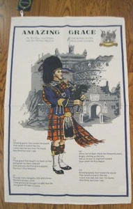 AMAZING GRACE THE ROYAL SCOTS DRAGOON GUARDS SAMUEL LAMONT ASCIUGAMANO DA TÈ IN COTONE NUOVO - Foto 1 di 5