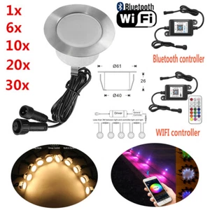 Ø61mm Wifi Bluetooth Control APP LED Decking Light Garden Stair Lighting Lamp - Picture 1 of 15