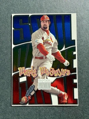 1999 Skybox Premium Soul of the Game Mark McGwire #8SG St Louis Cardinals - Imagem 1 de 2