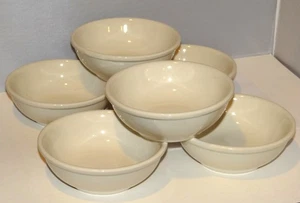 NIAGRA China Diner Restaurant White Vitreous 5.75" Chili Soup Bowl USA Set of 6 - Picture 1 of 10
