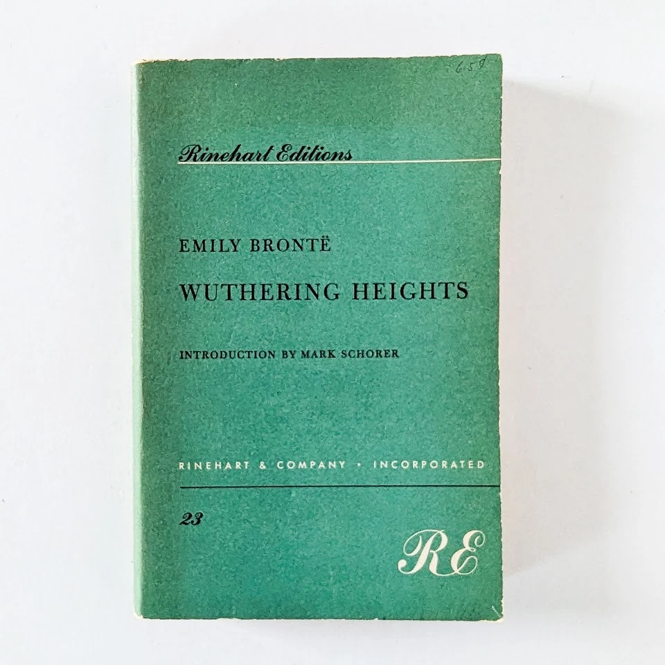 WUTHERING HEIGHTS by Emily Bronte - 1950 Rinehart Editions PB Mark Schorer VG Foto 1 de 4