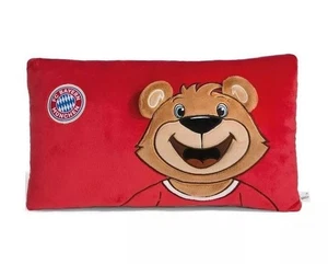 FC Bayern München Berni Bär Kissen 43x25cm Deko Plüsch Maskottchen Fanartikel - Bild 1 von 3