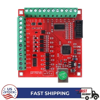 4-Axis 100Khz  CNC Breakout Board Controller USB Control for Mach3 ST-V3 - Image 1 of 4