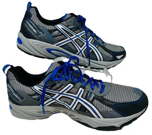 Asics Gel-Venture 5 Laufschuhe Sneaker Herren Größe 12 silber blau "einmal getragen!" - Bild 1 von 8
