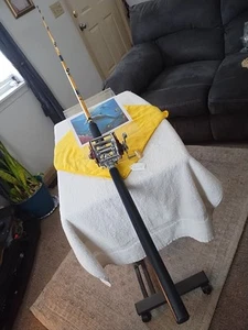 Trolling Fishing Rod EagleClaw 8'med/H 12'25lb And Reel PENN PEER - Picture 1 of 16